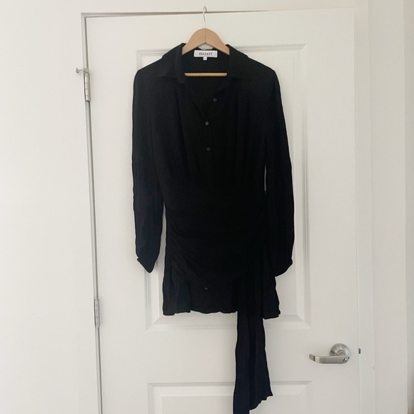 Elliatt Revolve Wren Ruched Asymmetrical Shirt Dress - Picture 4 of 10